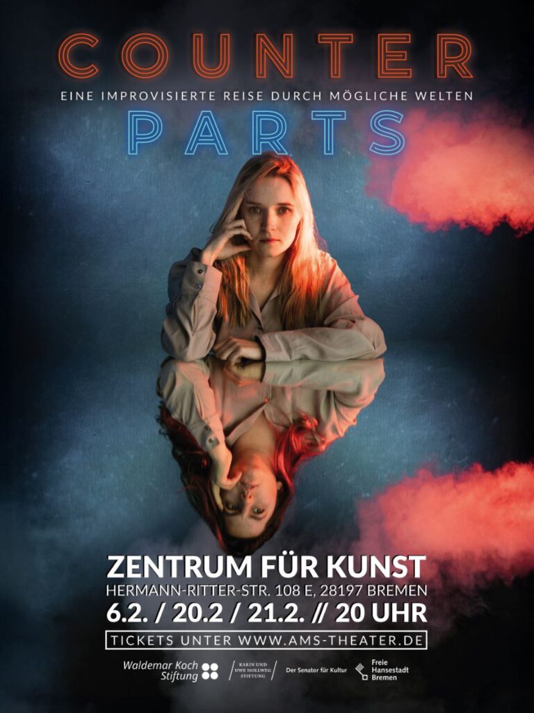 Counterparts Improvisation Schauspiel Poster 2026 Förderung Senator für Kultur
